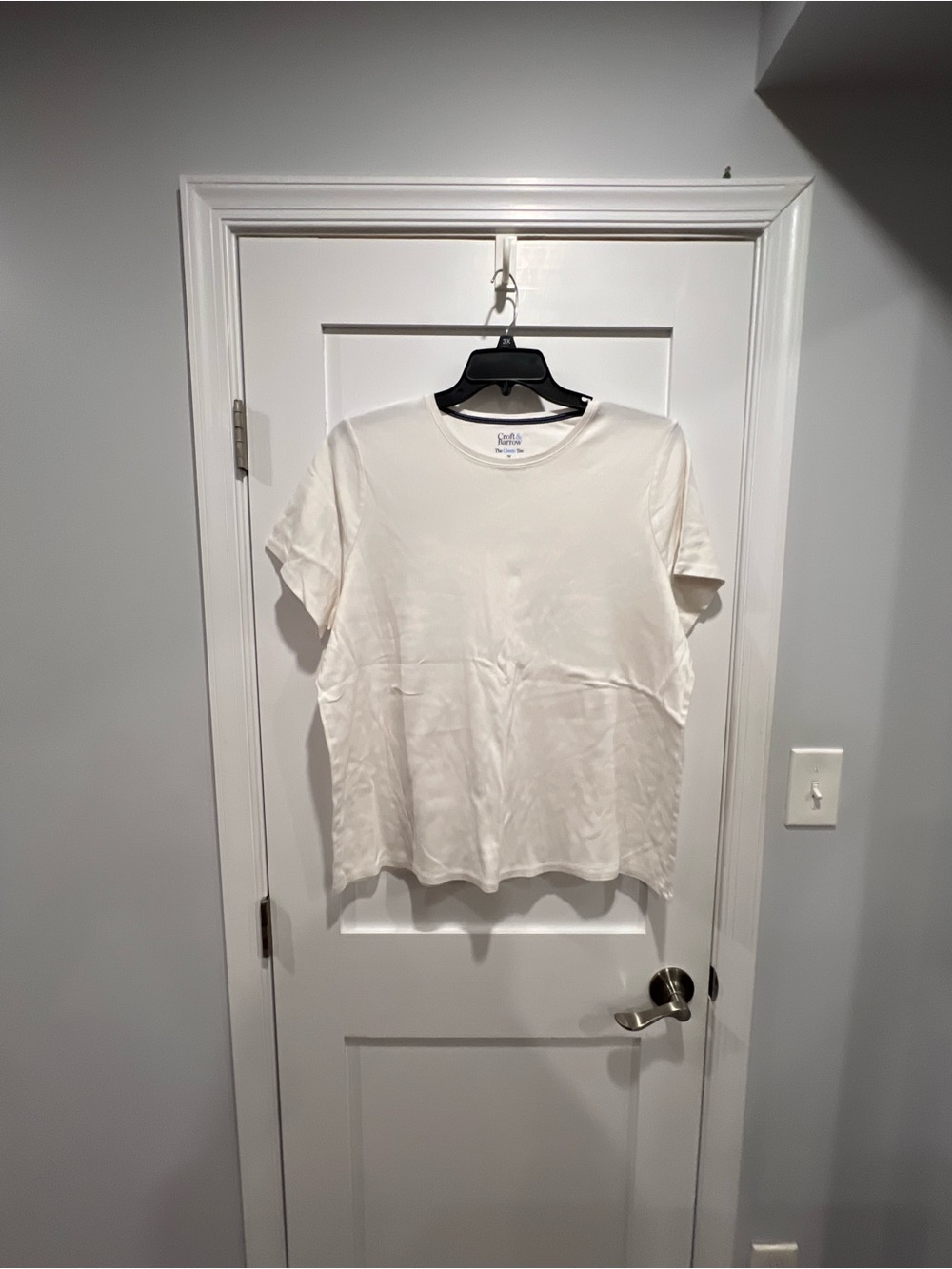 croft & barrow White Short Sleeve Women’s Tee